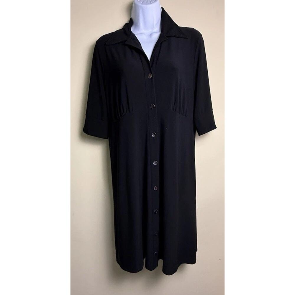 TravelSmith Dress medium Black Vacation Travel Resortwear